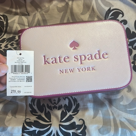 Kate spadeoh snap color block mini camera bag